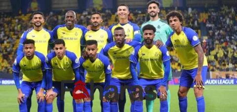 تشكيلة النصر ضد بي اس جي وفي الصورة يظهر لاعبي نادي النصر العالمي السعودي 