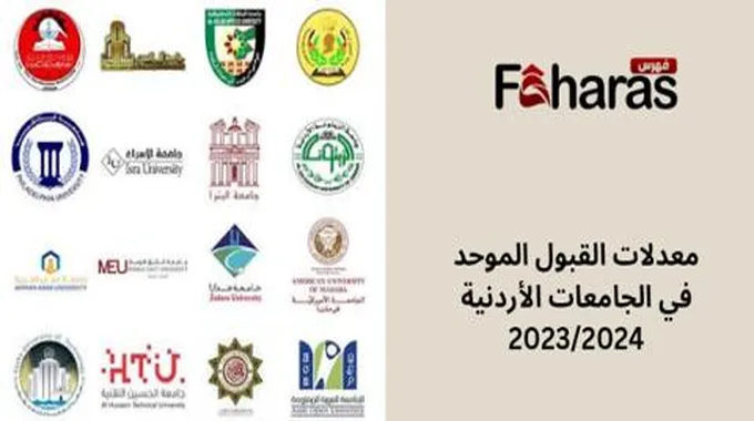 معدلات القبول الموحد في الجامعات الأردنية